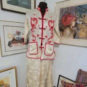Vintage Chinese XS two Piece Silk Set